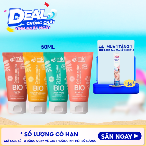  Kem Dưỡng Da Tay MKL Cấp Ẩm Cho Da Mềm Mại Certified Organic Hand Cream 50ml 