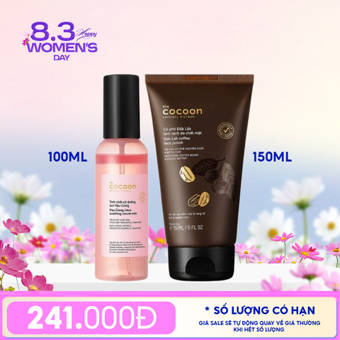 Tinh Chất Xịt Dưỡng Cocoon Hau Giang Lotus Soothing Serum Mist
