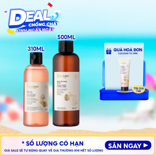  Nước Cân Bằng Cocoon Sen Hậu Giang Làm Dịu Da Nhạy Cảm Hau Giang Lotus Soothing Toner 