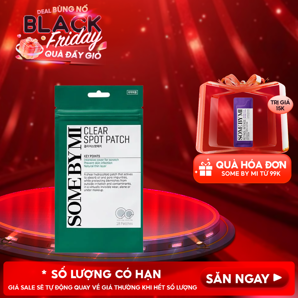Miếng Dán Mụn Some By Mi Clear Spot Patch - Set 18 miếng