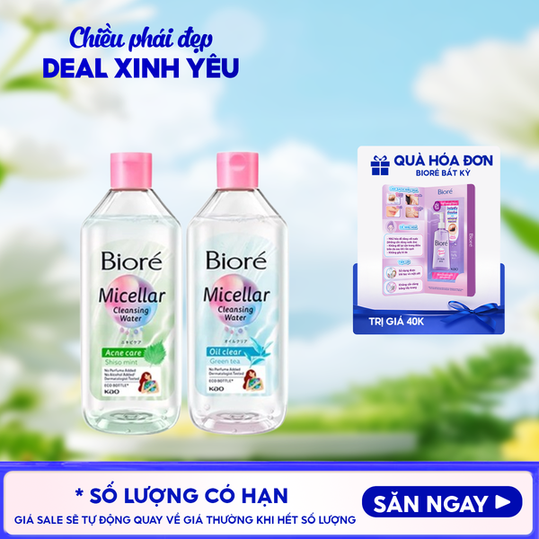  Nước Tẩy Trang Bioré Sạch Nhờn Và Dưỡng Ẩm Make Up Remover Perfect Cleansing Water 