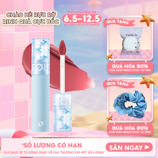  Son Kem Lì FOIF Thuần Chay, Mềm Mịn, Lâu Trôi Daily Blur Tint 3g 