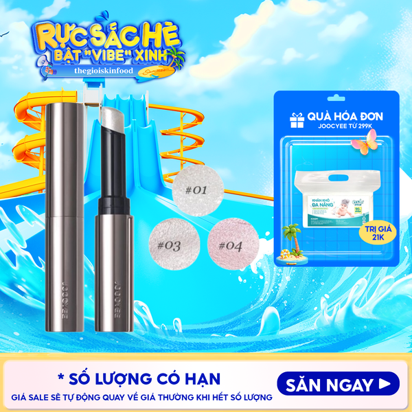  Thỏi Bắt Sáng Joocyee Nhũ Sáng Lấp Lánh, Lâu Trôi Jelly Highlighter Stick 2g 