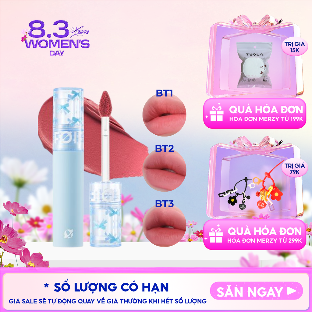 Son Kem Lì FOIF Thuần Chay, Mềm Mịn, Lâu Trôi Daily Blur Tint 3g