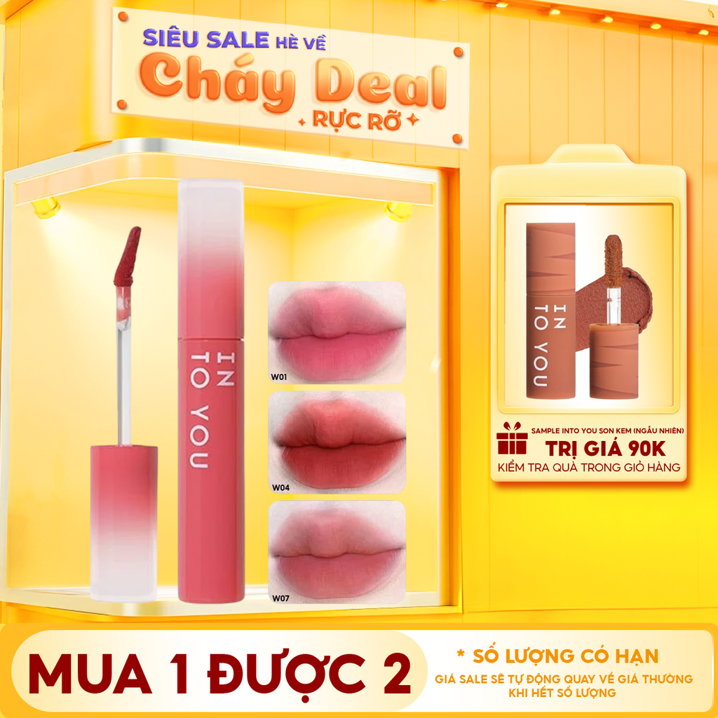 Son Tint Lì Bền Màu, Hiệu Ứng Sương Mù Into You Watery Lip Matt 2.6g
