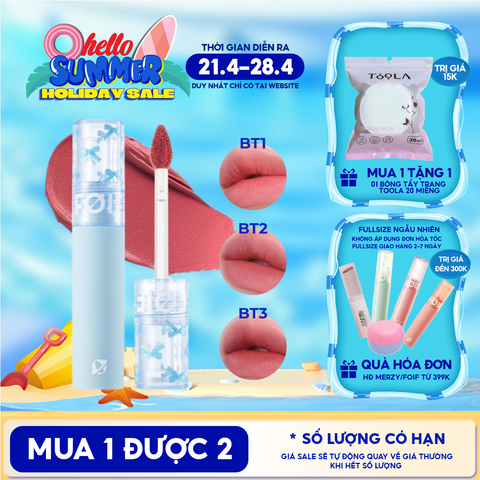 Son Kem Lì FOIF Thuần Chay, Mềm Mịn, Lâu Trôi Daily Blur Tint 3g