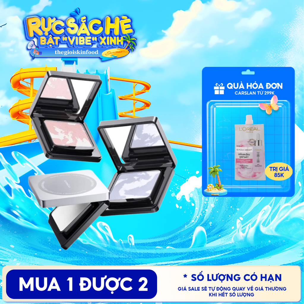 Phấn Phủ Carslan Dạng Nén Lâu Trôi Black Magnet Soft Mist Powder 8g