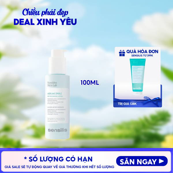  Dung Dịch Dưỡng Ẩm Sensilis Làm Mờ Thâm Azelaic [Peel] 100ml 