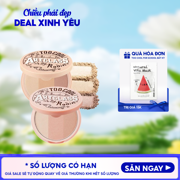  Phấn Bắt Sáng Ánh Nhũ 3 Màu Too Cool For School Art Class By Rodin Highlighter 11g 