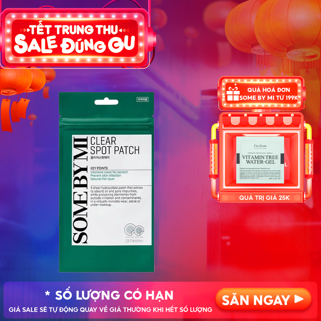 Miếng Dán Mụn Some By Mi Clear Spot Patch - Set 18 miếng