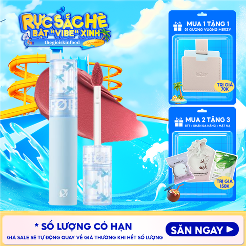 Son Kem Lì FOIF Thuần Chay, Mềm Mịn, Lâu Trôi Daily Blur Tint 3g