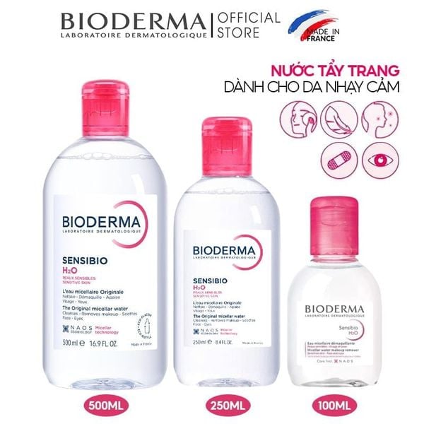 Nước Tẩy Trang Bioderma Dành Cho Da Nhạy Cảm Công Nghệ Micellar Sensibio H2O 