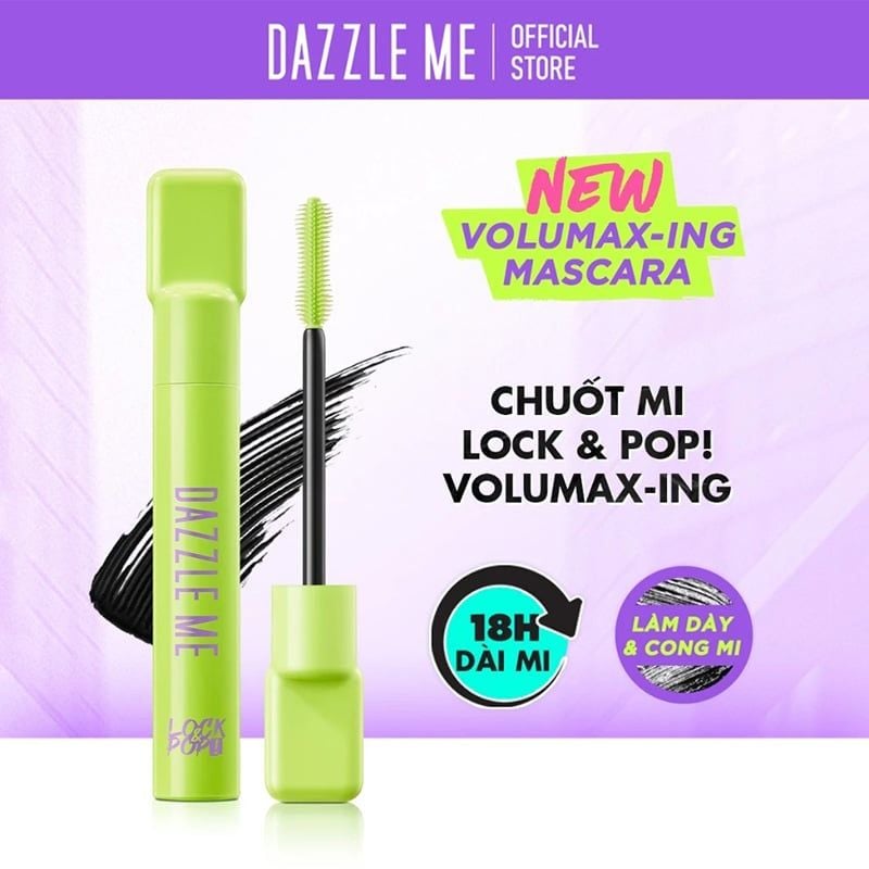 Mascara DAZZLE ME Chuốt Mi Dày & Cong Tự Nhiên Lock & Pop Volumax-ing Mascara 7g