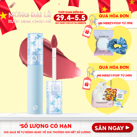 Son Kem Lì FOIF Thuần Chay, Mềm Mịn, Lâu Trôi Daily Blur Tint 3g