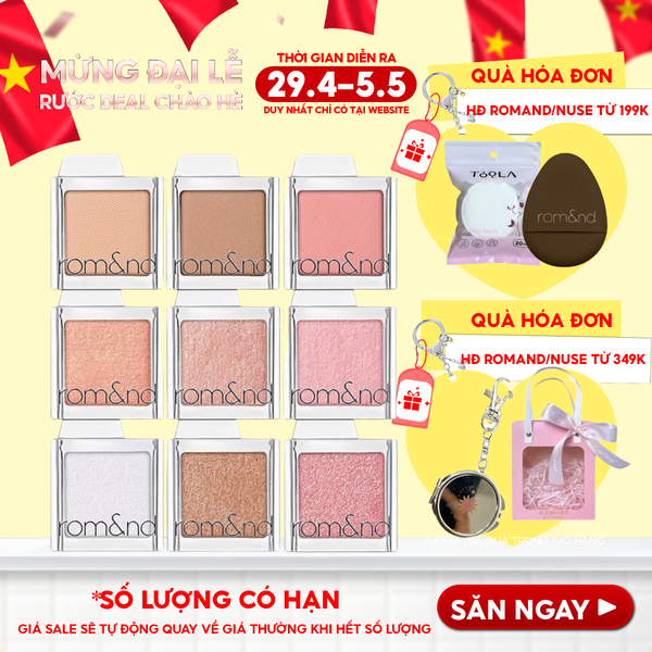  Phấn Mắt Romand Bền Màu, Đa Dạng Slide In Single 1.8g 