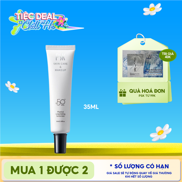  Kem Chống Nắng PSK Vật Lý Lâu Trôi Physical Long-Lasting Sunscreen SPF50+ 35ml 