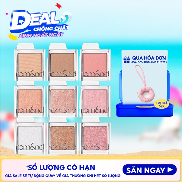  Phấn Mắt Romand Bền Màu, Đa Dạng Slide In Single 1.8g 