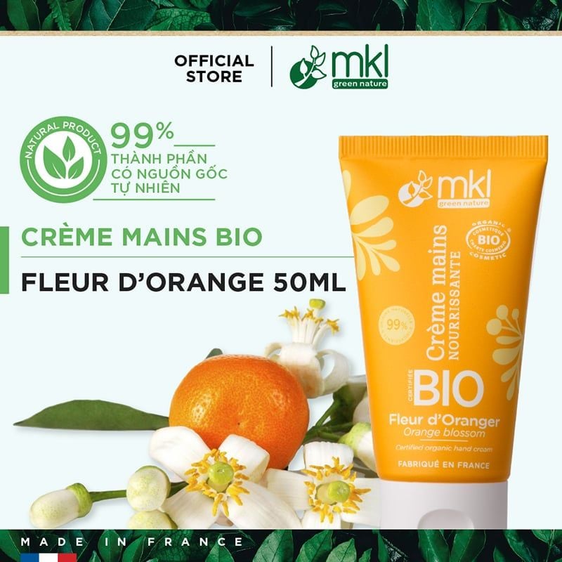 Kem Dưỡng Da Tay MKL Cấp Ẩm Cho Da Mềm Mại Certified Organic Hand Cream 50ml