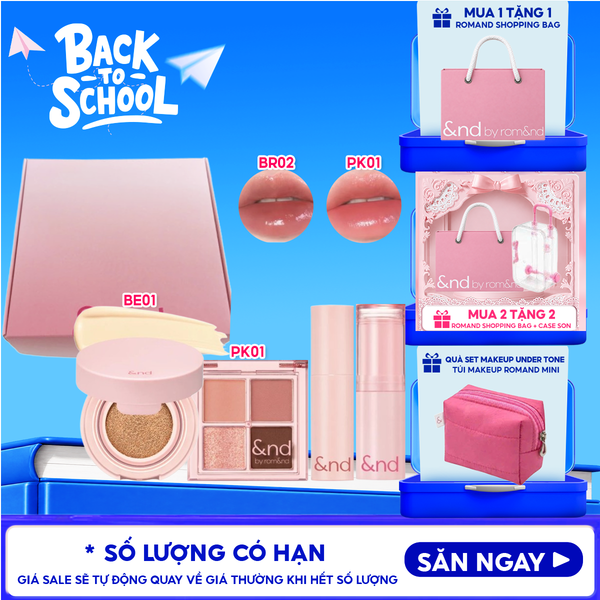  Box Mỹ Phẩm Trang Điểm And By Romand Cool Tone & Warm Tone Set 
