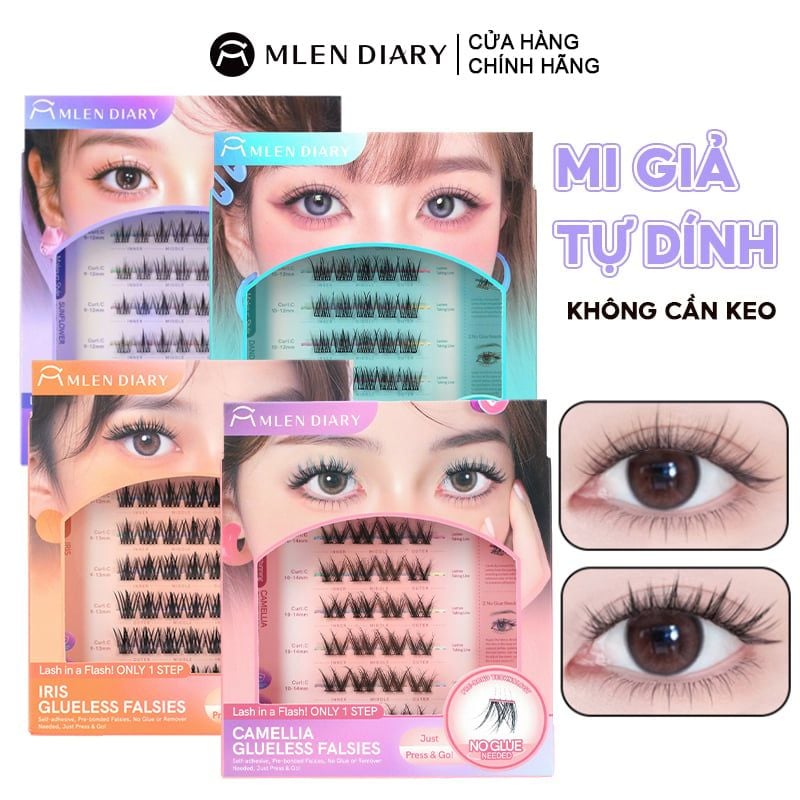 Mi Giả Cụm Tự Dính Không Cần Keo Mlen Diary