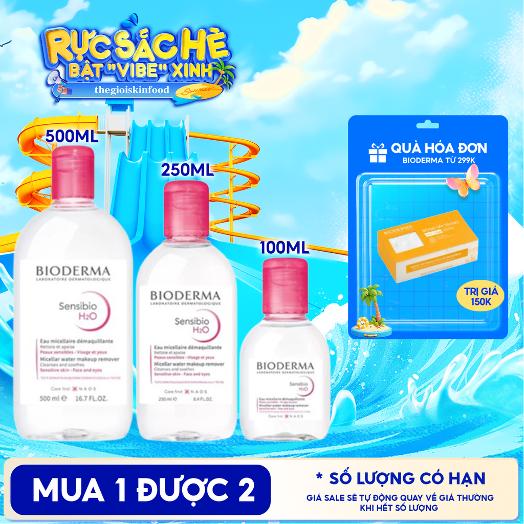 Nước Tẩy Trang Bioderma Dành Cho Da Nhạy Cảm Công Nghệ Micellar Sensibio H2O