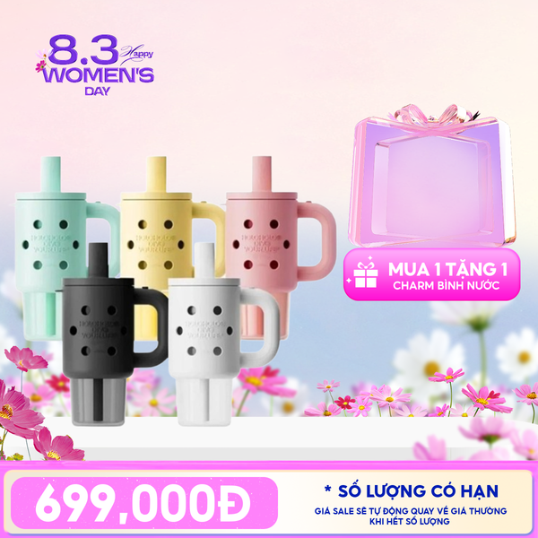  Bình Nước DIY HOLOHOLO 800ml (Không bao gồm phụ kiện trang trí) 