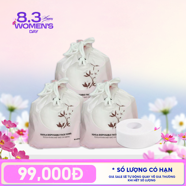  Combo Khăn Mặt Khô Đa Năng Cao Cấp, Mềm Mịn TOOLA Disposable Face Towel 