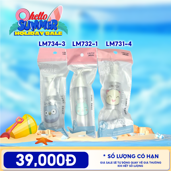  Combo Du Lịch LMLTOP:  Bộ 3 Chai Nhựa Chiết Mỹ Phẩm Tiện Lợi LMLTOP 
