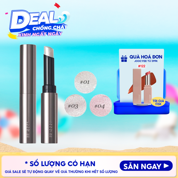  Thỏi Bắt Sáng Joocyee Nhũ Sáng Lấp Lánh, Lâu Trôi Jelly Highlighter Stick 2g 