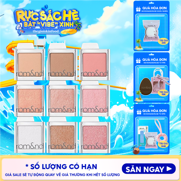 Phấn Mắt Romand Bền Màu, Đa Dạng Slide In Single 1.8g 