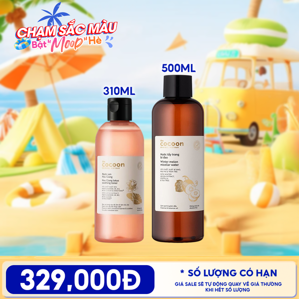  Nước Cân Bằng Cocoon Sen Hậu Giang Làm Dịu Da Nhạy Cảm Hau Giang Lotus Soothing Toner 