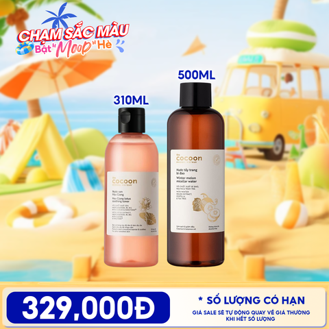 Nước Cân Bằng Cocoon Sen Hậu Giang Làm Dịu Da Nhạy Cảm Hau Giang Lotus Soothing Toner
