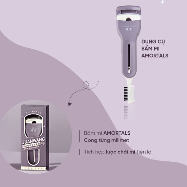  Kẹp Bấm Mi Có Đầu Chuốt Mi Amortals Curl Master Eyelash Curler 