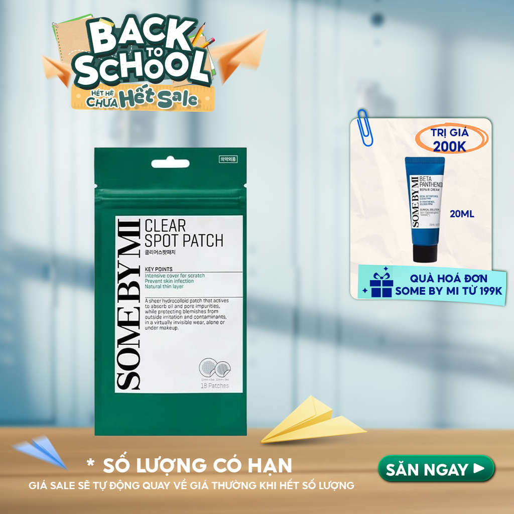 Miếng Dán Mụn Some By Mi Clear Spot Patch - Set 18 miếng