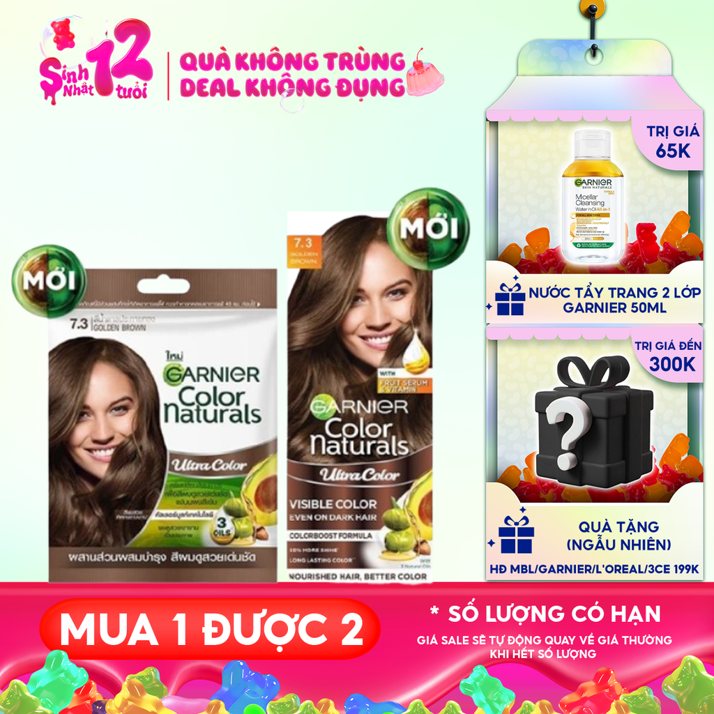 Kem Nhuộm Tóc Garnier Chuẩn Màu Color Naturals Ultra Colors
