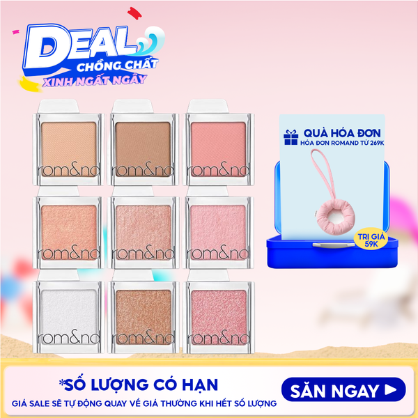  Phấn Mắt Romand Bền Màu, Đa Dạng Slide In Single 1.8g 