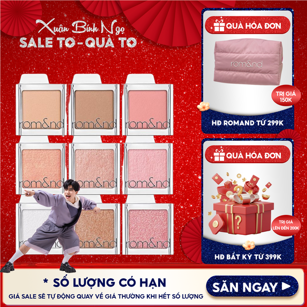  Phấn Mắt Romand Bền Màu, Đa Dạng Slide In Single 1.8g 