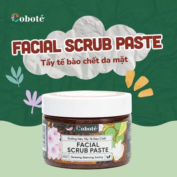  Tẩy Tế Bào Chết Da Mặt Đường Nâu COBOTÉ Facial Scrub Paste 