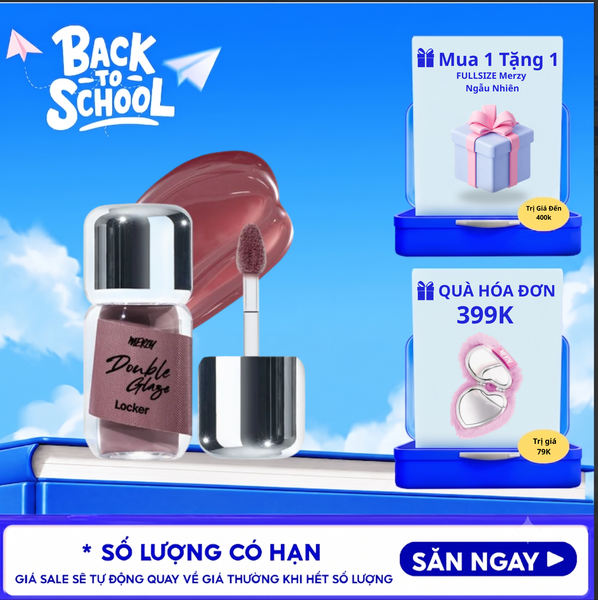  Son Bóng Merzy Khóa Màu 2 Lớp Double Glaze Locker 3.8g 