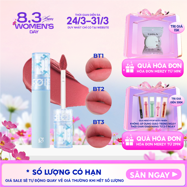  Son Kem Lì FOIF Thuần Chay, Mềm Mịn, Lâu Trôi Daily Blur Tint 3g 