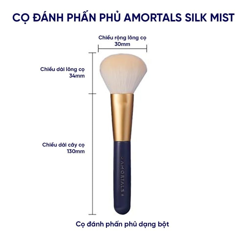 Cọ Phấn Phủ Amortals Mềm Mịn Ultra-Fine Silk Mist Loose Powder Brush