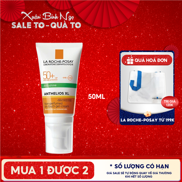  Kem Chống Nắng La Roche-Posay Kiểm Soát Dầu Anthelios Dry Touch Finish Mattifying Effect SPF50+ 50ml 
