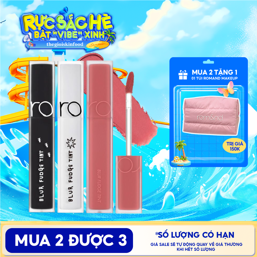 Son Kem Lì Romand Lên Màu Chuẩn, Mịn Môi Blur Fudge Tint 5g