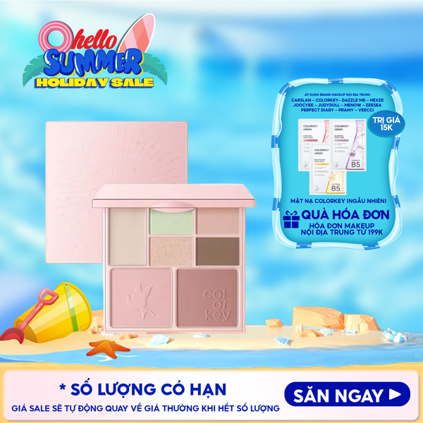  Bảng Phấn Mắt Colorkey 7 Ô Màu Đa Năng Embrace Nature Seven-Shade Makeup Palette 