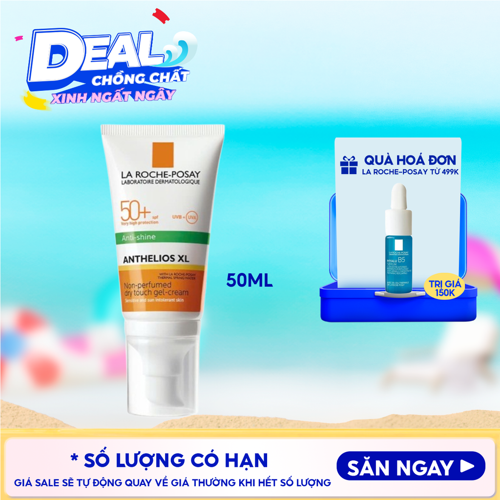 Kem Chống Nắng La Roche-Posay Kiểm Soát Dầu Anthelios Dry Touch Finish Mattifying Effect SPF50+ 50ml