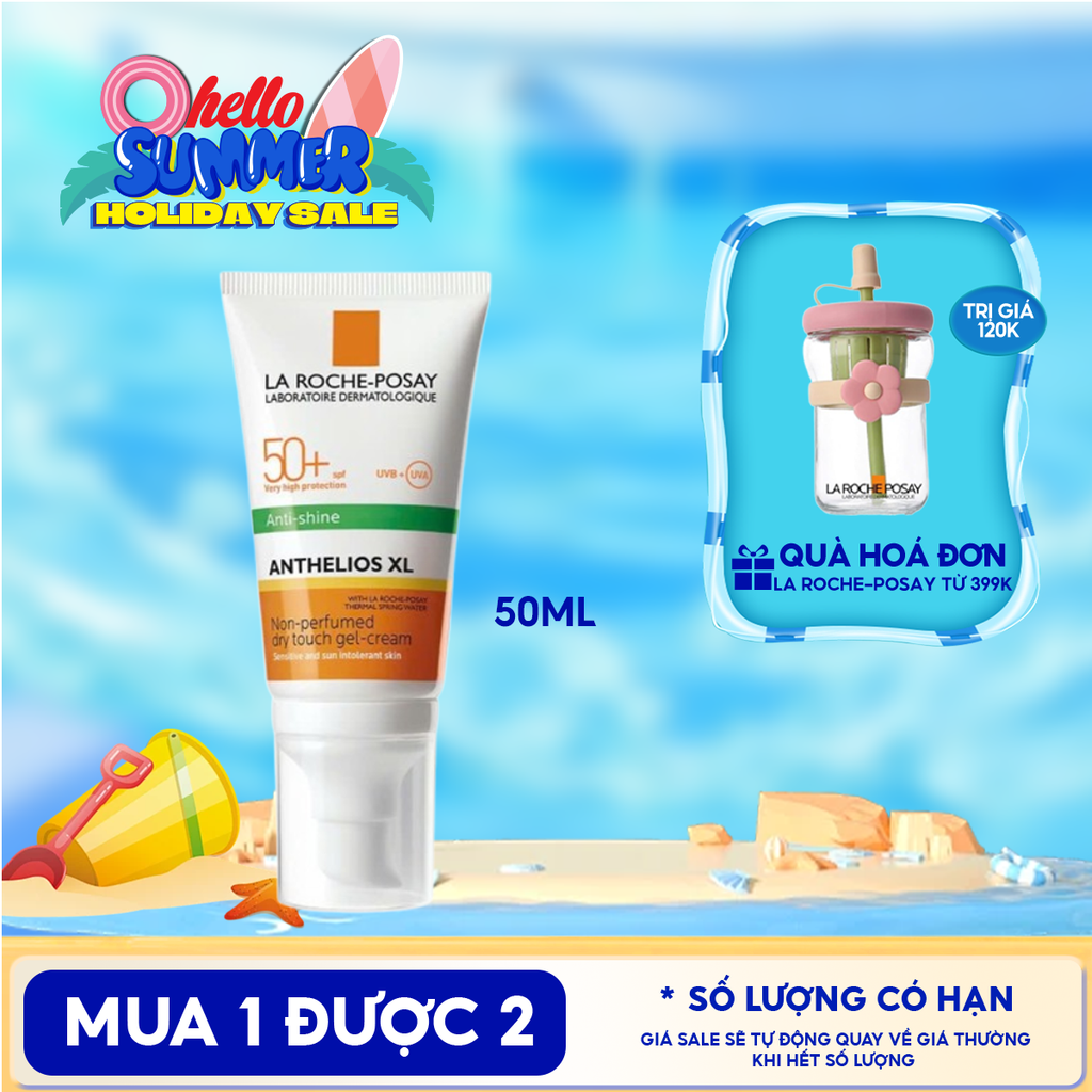 Kem Chống Nắng La Roche-Posay Kiểm Soát Dầu Anthelios Dry Touch Finish Mattifying Effect SPF50+ 50ml