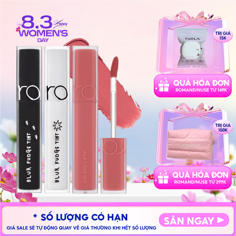 Son Kem Lì Romand Lên Màu Chuẩn, Mịn Môi Blur Fudge Tint 5g