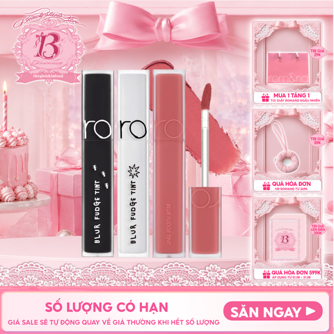 Son Kem Lì Romand Lên Màu Chuẩn, Mịn Môi Blur Fudge Tint 5g