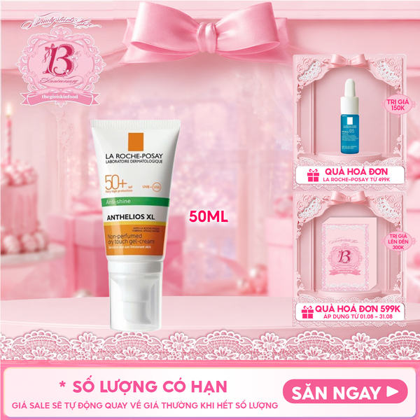  Kem Chống Nắng La Roche-Posay Kiểm Soát Dầu Anthelios Dry Touch Finish Mattifying Effect SPF50+ 50ml 