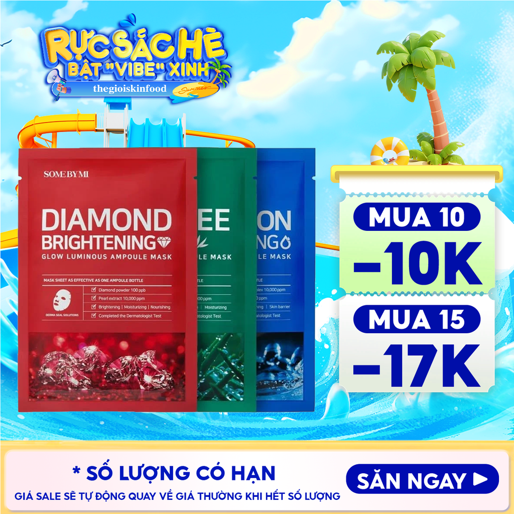Mặt Nạ Giấy Some By Mi Làm Dịu, Hỗ Trợ Cải Thiện Mụn, Dưỡng Sáng Da Cao Cấp Hàn Quốc Mask Sheet